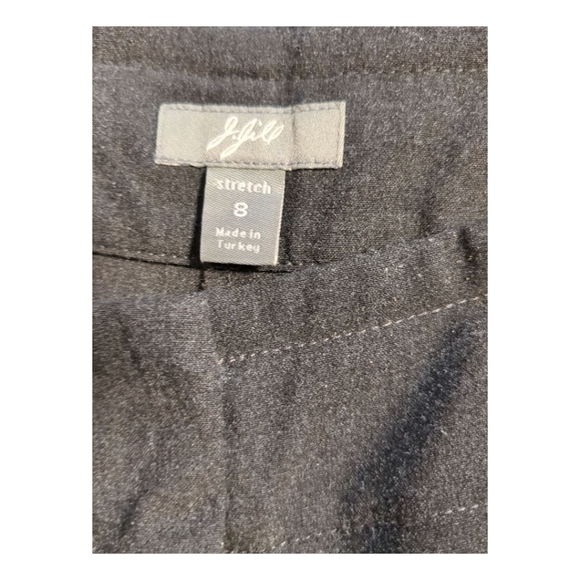 J Jill Slate Grey High Waist Wide Leg Trousers Work Pants Flat Front Hi Rise SZ - Picture 6 of 7